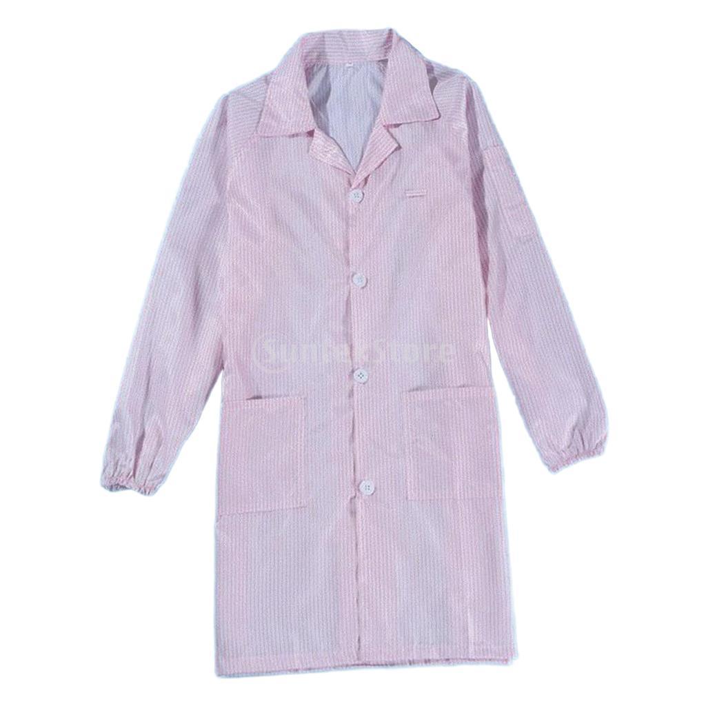 Protective Overall Dustproof Anti-static Workwear XXL Pink