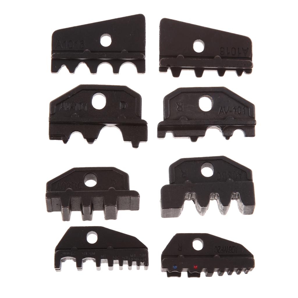8Pcs Crimping Die Set Interchangeable Die Set Crimping Tool Dies