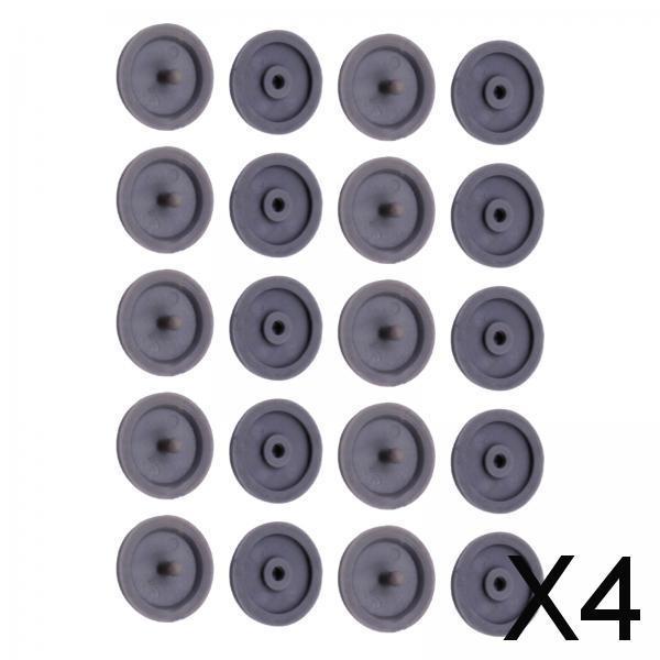 4xSeat Belt Stop Buttons Prevent Seat Belt Buckle from Sliding Down Belt Gray