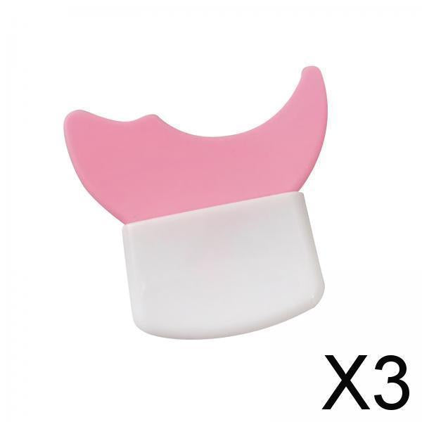 3xEyeliner Stencil Eyeshadow Stencil Eyeshadow Applicators Plate Eyelash Guard Pink