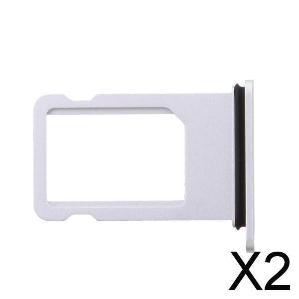 2xSIM Card Tray Slot Holder Replacement Part For Apple iPhone 8Plus Silver