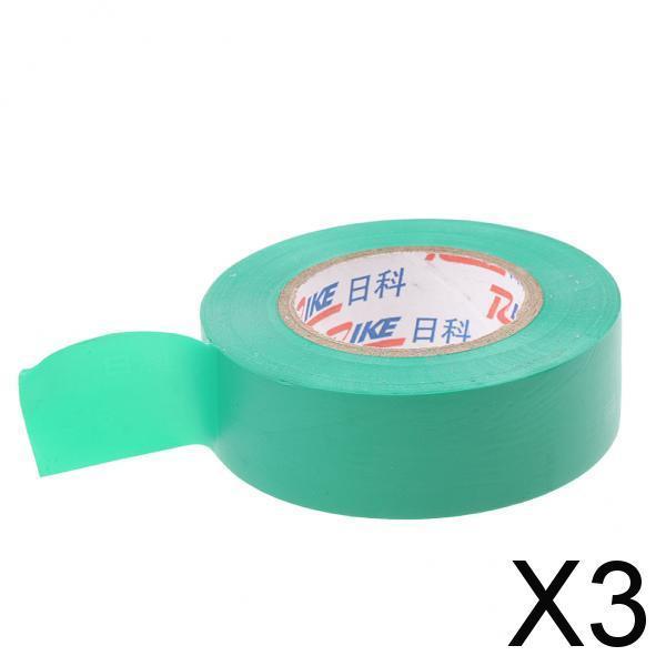3xElectrical 18mm x 20m PVC Insulation/Insulating Tape Flame Retardant 6 Color Blue