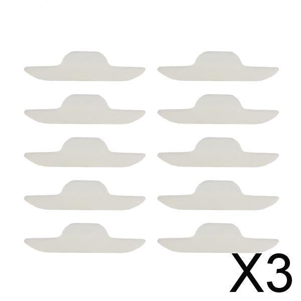 3x10 Pieces Disposable Neck Sweat Pads Collar Self-Adhesive Neck Pad White