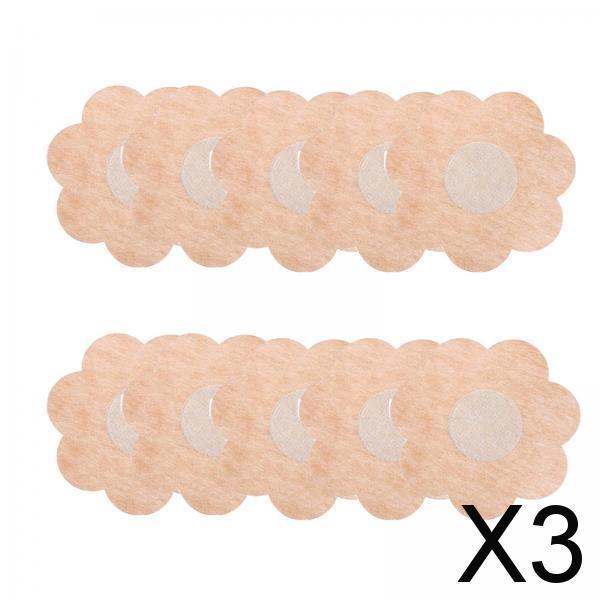 3xChest Pasties Underwear Flower Nipple Cover Petal for Women Dress flower