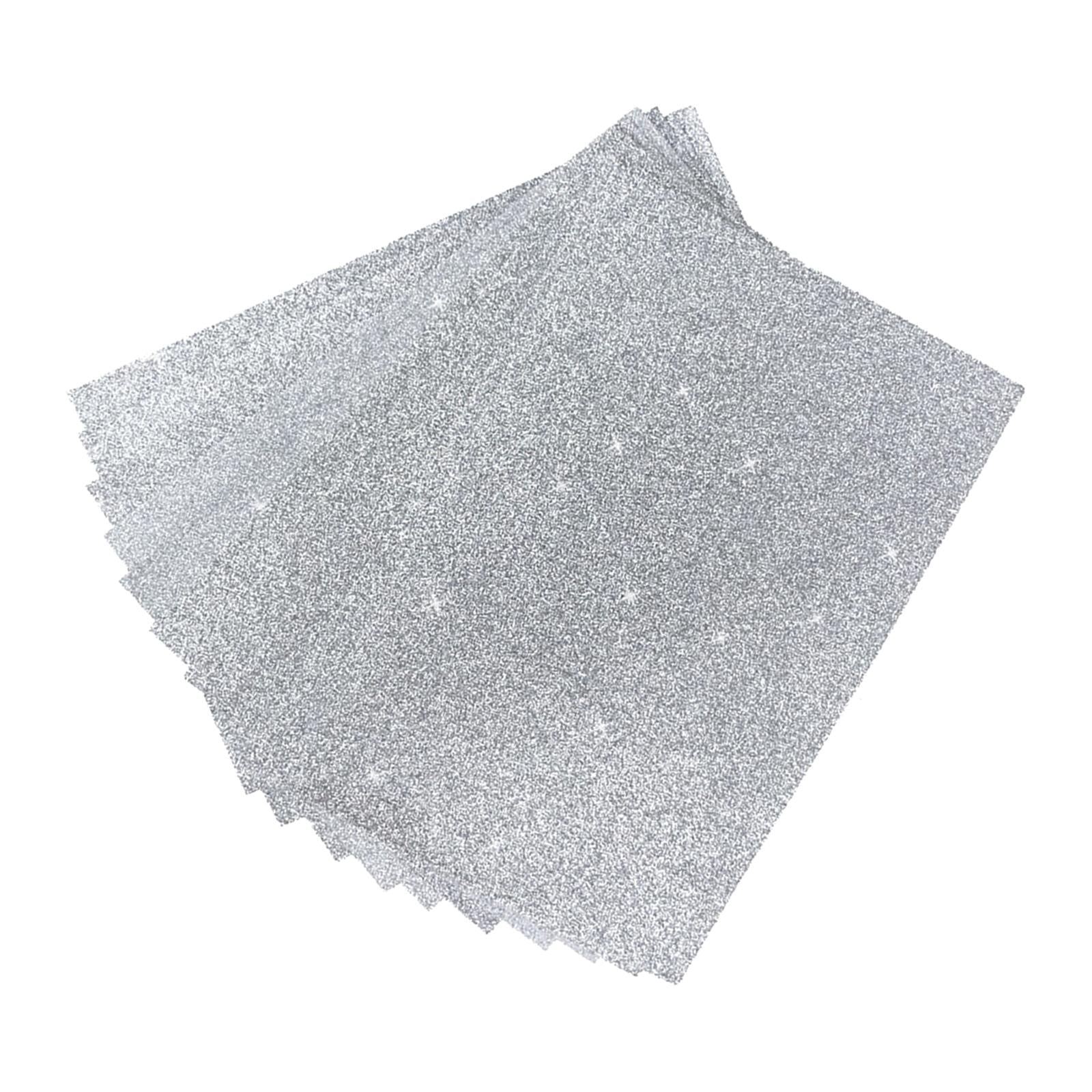 Glitter Sponge Paper Cardstock Scrapbooking for Collages Birthday Decor Silver