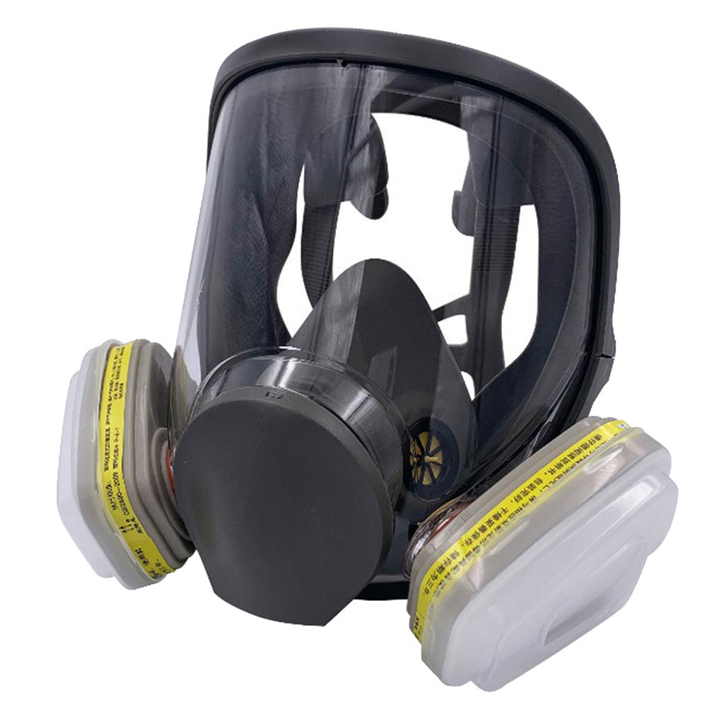 Large Gas Mask 6800 Facepiece Comfortable Silica Gel Head-mounted Adjustable D