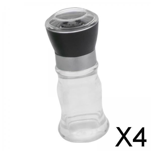 4xManual Pepper or Salt Grinder Spice Mill Shaker for Cumin Sea Salt Picnics Black