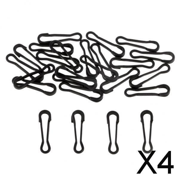 4x25pcs Fishing Snap Swivel Hook Hawaii Snap Bass Fishing Connector S