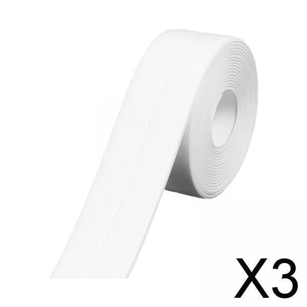 3xBath Sealing Tape Strip Waterproof Wall Sticker for Bathroom Kitchen Bathtub 5mx2.2cm