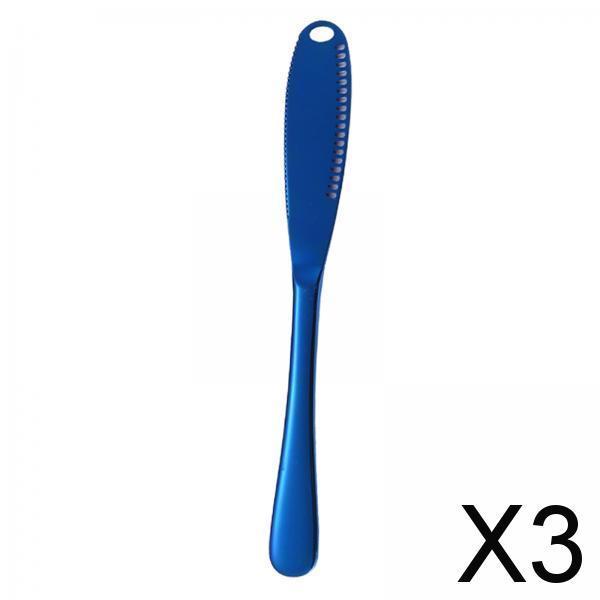 3x3 in 1 Butter Spreader Knife Breakfast Spreads Knives Buffet Kitchen Gadgets Blue