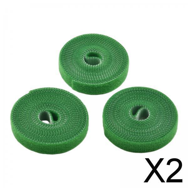 2xNylon Plants Ties Reusable Cane Wrap Cable Ties for Greenhouse Vines 2M