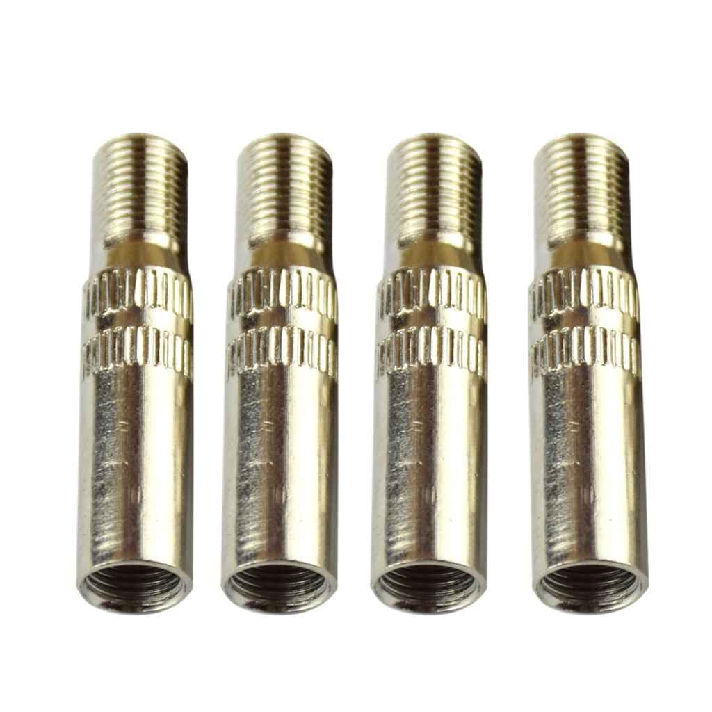 4 Sets Universal Car Bike Motorcycle Tyre Valve Extension Cap 39mm Adaptor Brass