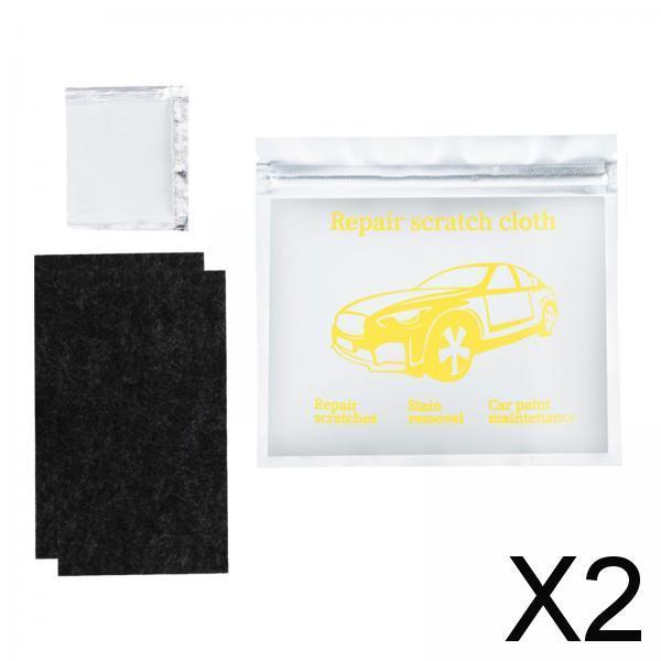 2xNano Cloth Scratch Remover Fittings Accessory for Car Scratches Vehicle 2 Pieces