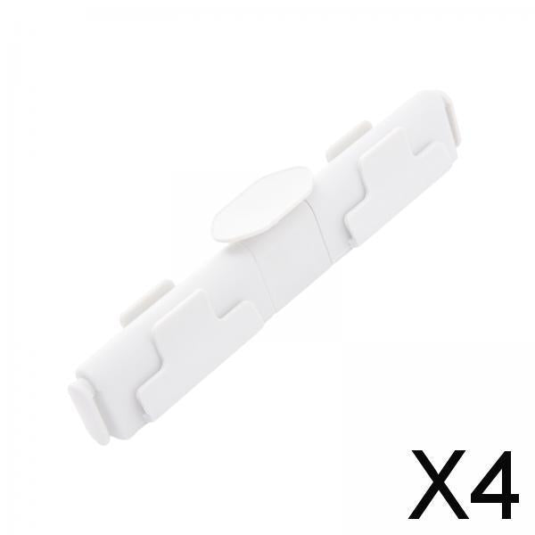 4xFlexible Garbage Sorting Clip Household Classification for Kitchen white