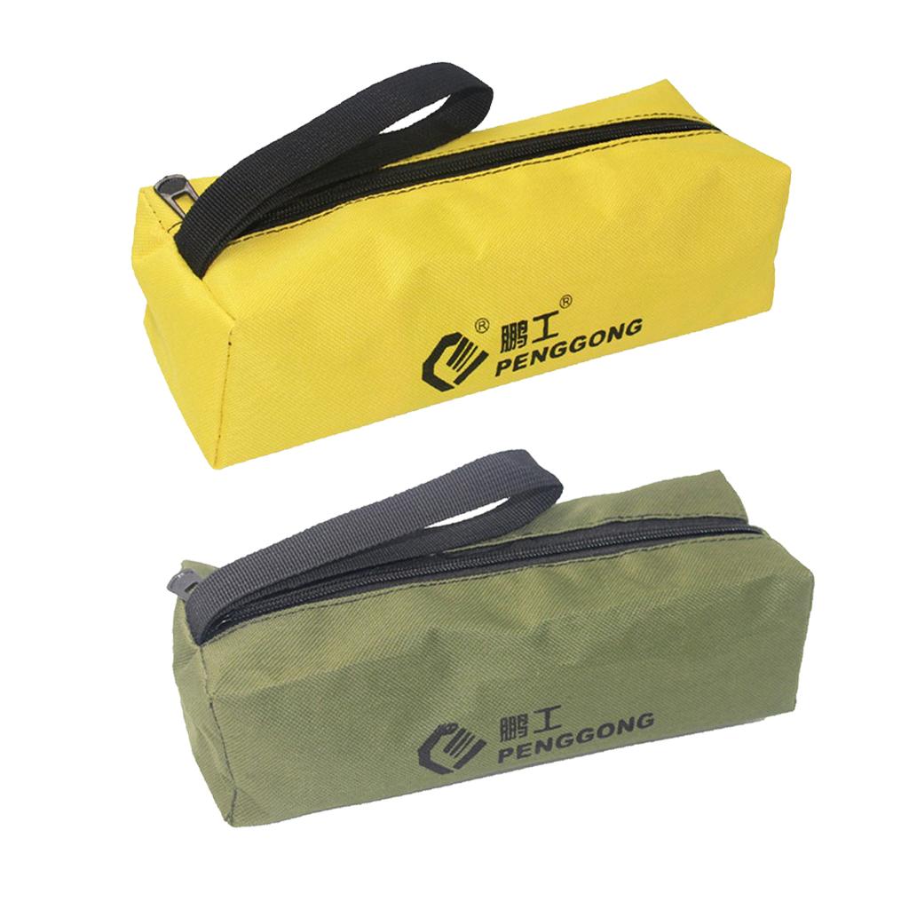 Cloth Storage Bag Repair Tools Hardware Handbag Zip Organizer Green + Yellow