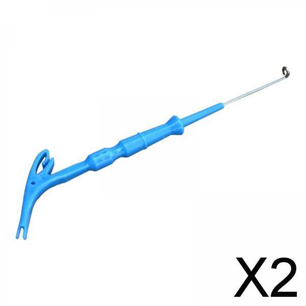 2xFish Hook Remover Dehook Extractor Fast Knotting Fishing Hook Disgorger Gear