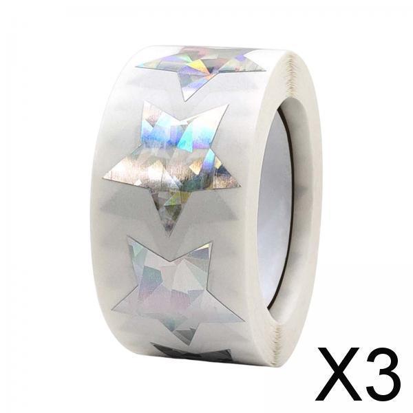 3x500x Star Stickers DIY Stickers Self Adhesive Envelope Stickers for Birthday style M