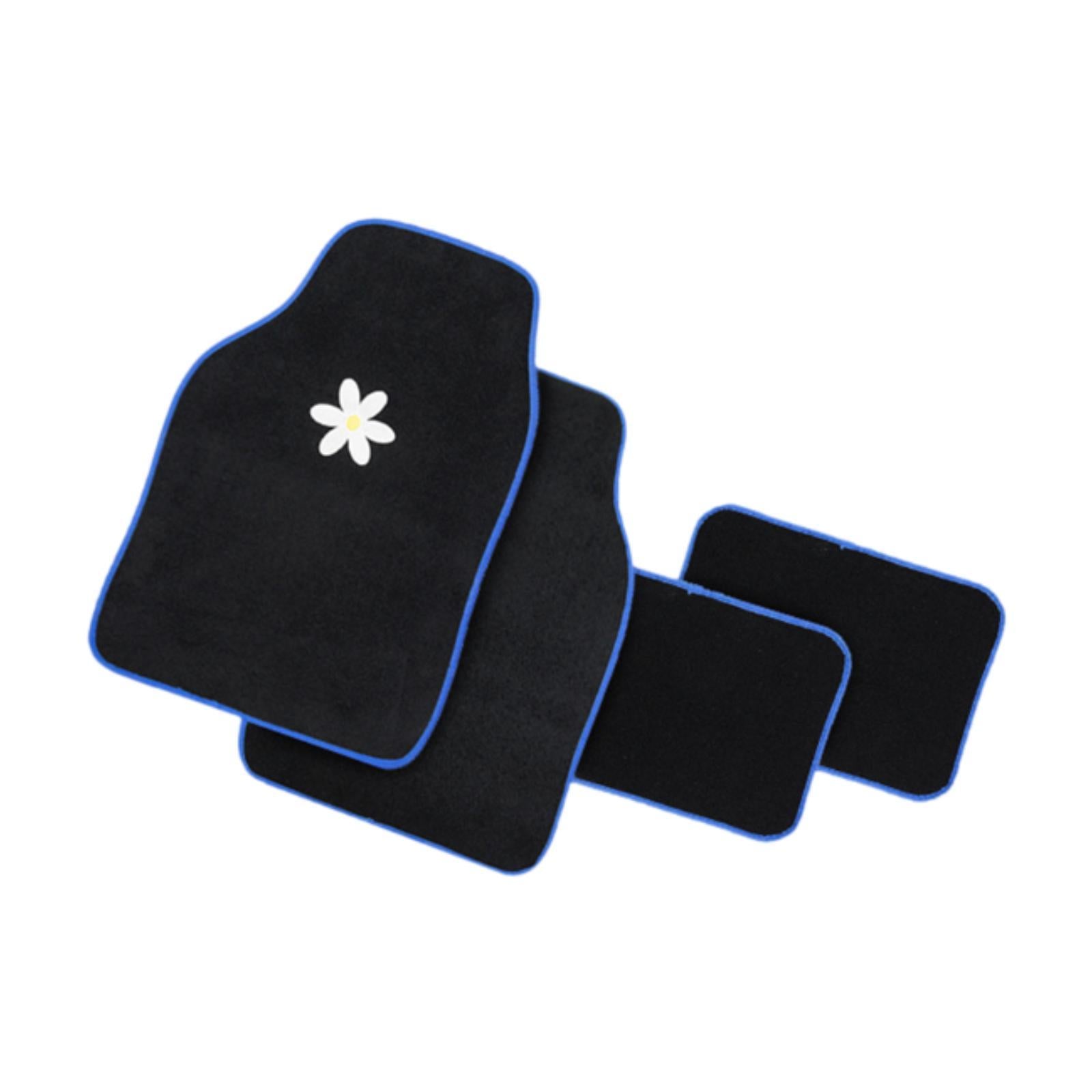 4x Generic Auto Floor Mats Soft Breathable Wear Resistant Portable Anti Slip