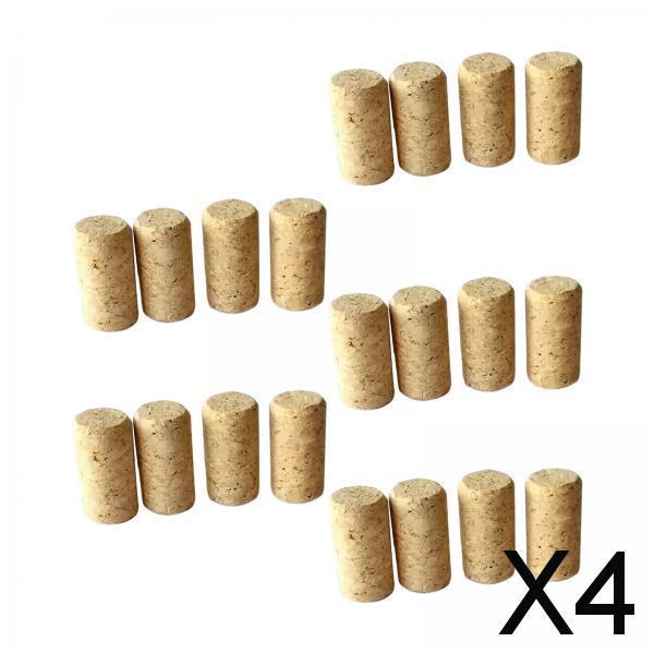 4x20 Pieces Wine Bottle Corks Stoppers Wine Making Art Projects for Bar Wedding No Pattern