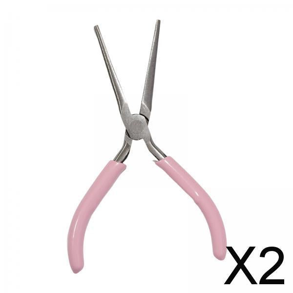 2xFalse Nail Shaping Tweezers Comfortable Grip Professional Nail Pinching Tool