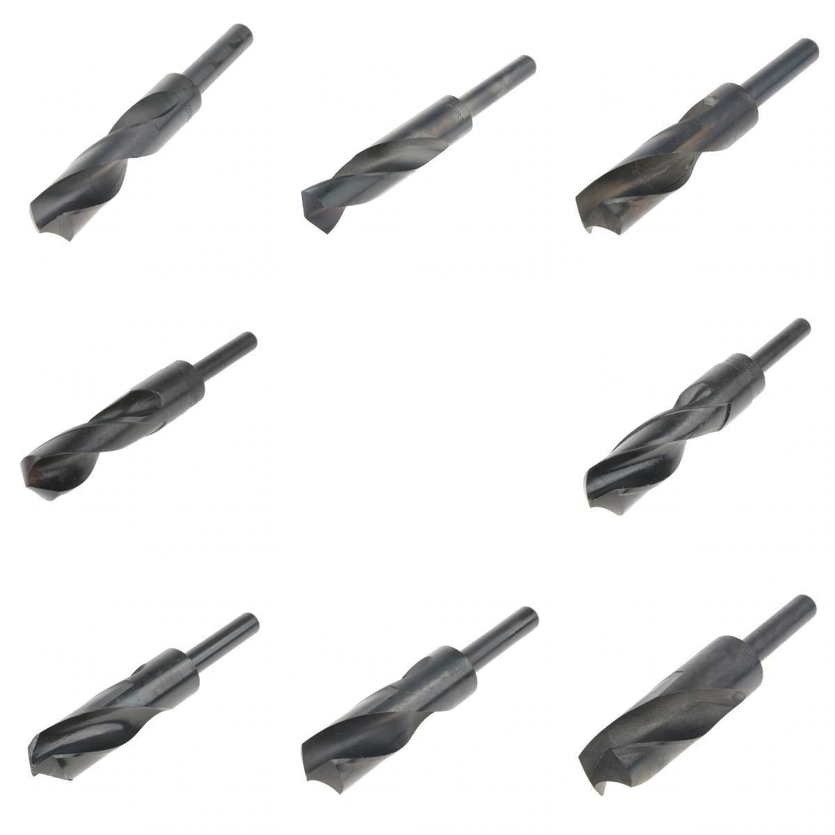 8Pcs/Set High Speed Steel 1/2 Drill Straight Shank Twist Drill Bit, 8 Size