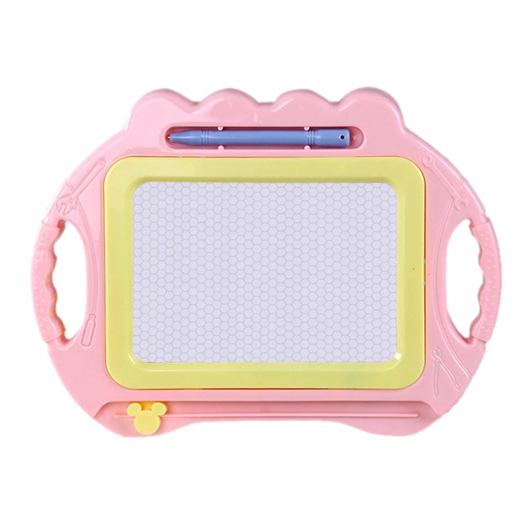 Children's Magnetic Drawing Board Puzzle Early Education Toys Pink
