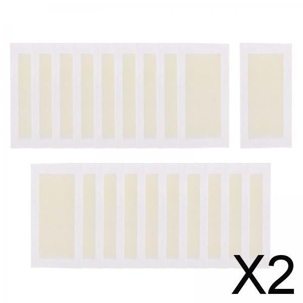 2x20x Wax Strips Disposable All Skin Types Gentle for Legs Underarms Arms yellow
