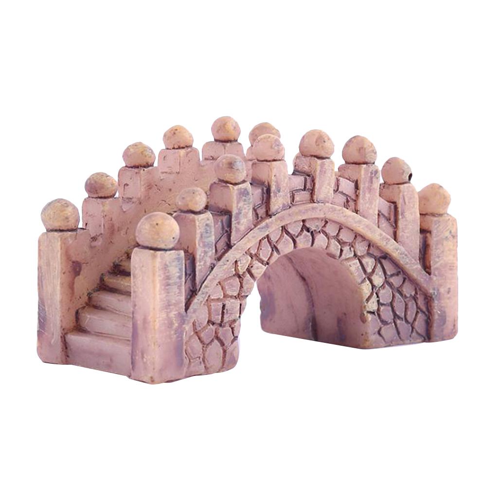 3xHangzhou Resin Bridge Figurine Fairy Garden DIY Micro Landscape Decoration