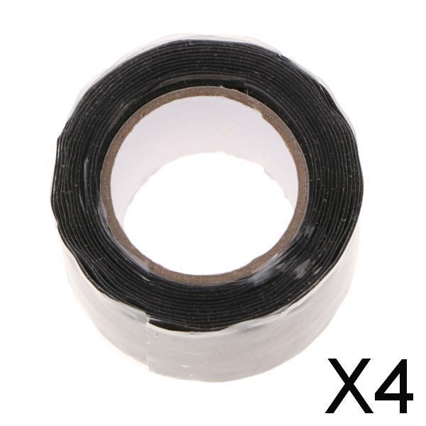 4xSilicone Repair Waterproof Bonding Tape Rescue Self Fusing 3mx2.5cmx0.5mm