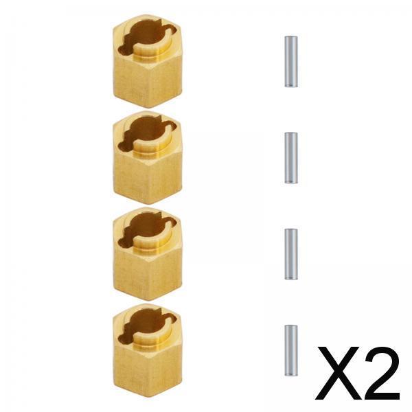 2x4Pcs RC Hex Wheel Hubs Universal hex Adapter for 1/18 Scale RC Crawler 6mm