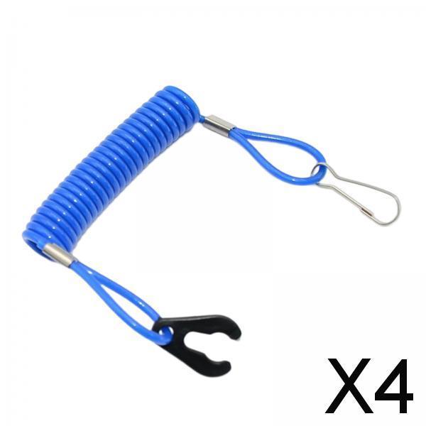 4xTether Cord Kill Switch Accessory Engine Ignition Emergency Kill Stop Switch blue