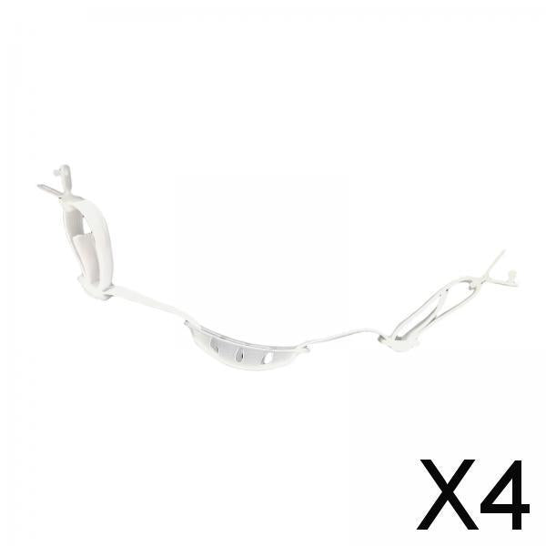 4xConstruction Helmet Chin Strap Polyester Chin Band for Adults Skating Riding White