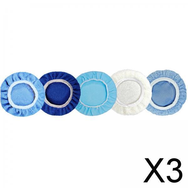 3x5x Car Orbital Buffer Polisher Pad Microfiber for Waxing Sealing Glazes 5-6inch