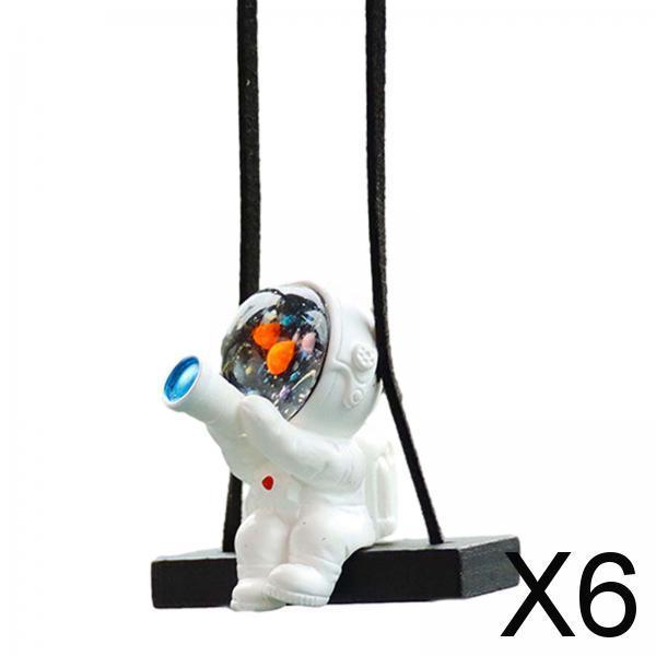 6xAstronaut Pendant for Car Hanging Ornament for Car Bedside Bedrooms Style E
