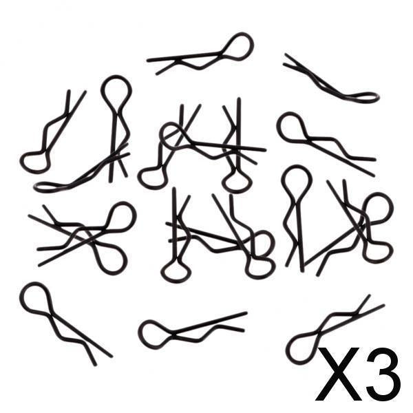3x20pcs/set RC Car R-Pins fit 1/10 1/12 1/16 1/18 RC Car Truggy Accessory Black