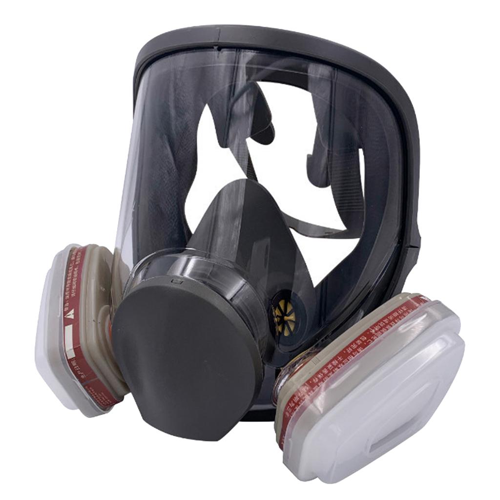 Large Gas Mask 6800 Facepiece Comfortable Silica Gel Head-mounted Adjustable B