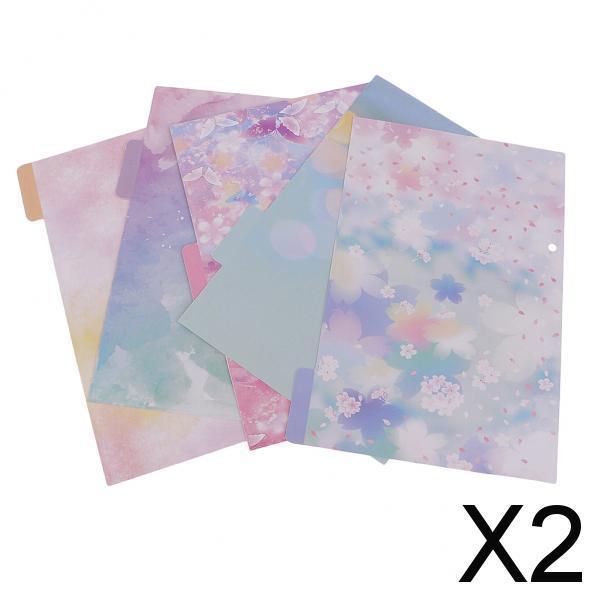 2x5 Pcs Colorful Tabbed Paper Planner Divider Index Page Tab A5 Notebook 1 #