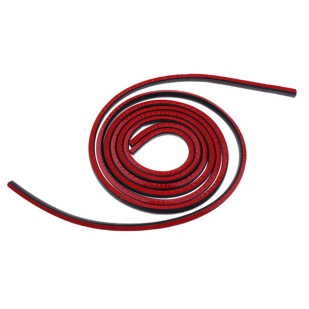 Motorcycle Rubber Gasket for Saddlebag Lid Weather Strip Seal Red