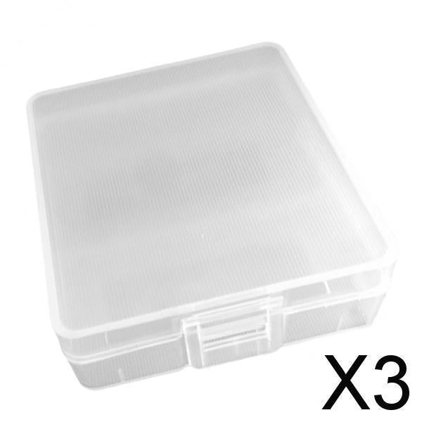 3x Battery Storage Box Case Battery Holder Case Box for 2PCS 9V Battery
