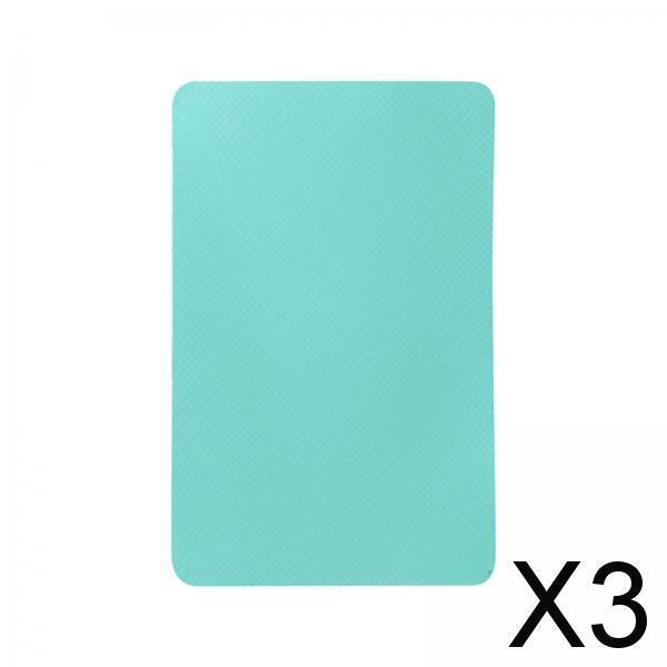 3xBoat Repair Patch 10cmx15cm PVC Repair Patches for Dinghy Raft Repair Tool Green