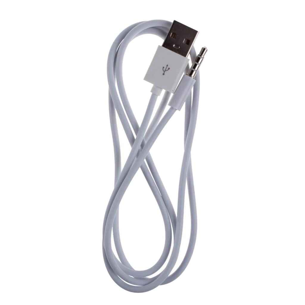 3.5mm Male AUX Audio Plug Jack to USB 2.0 Male Converter Cable Data/Charging Adapter Cable for iPod MP3 MP4