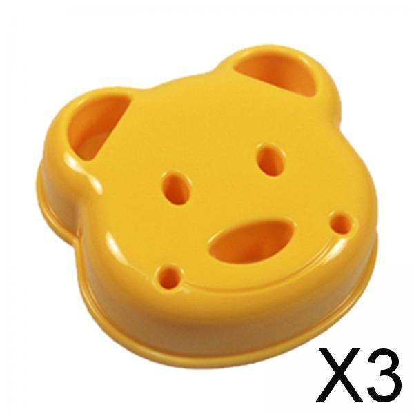 3xBear Shape Sandwich Mould for Kids Cartoon Baking Accessories Sandwich Maker
