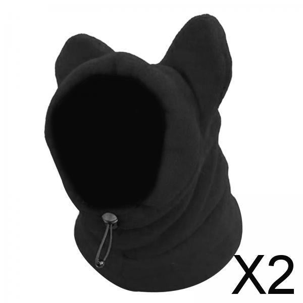 2xPet Winter Hat Walking Thickened Cold Weather Warm Caps for Puppy Cat Kitten M