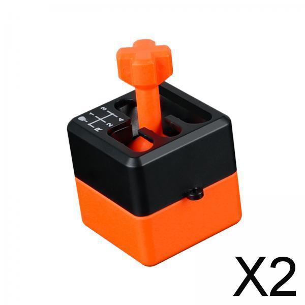 2xManual Shifter Box Keychain for Boyfriend Automotive Accessories Sensory Toy Orange