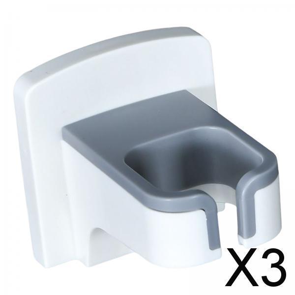 3xHair Dryer Holder Self Adhesive Storage for Bedroom Bathroom White