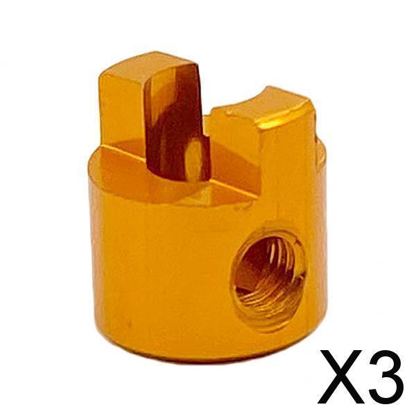 3xRC Boat Drive Metal Dog Shaft for RC Boat Drive Shaft Parts 4mm gold
