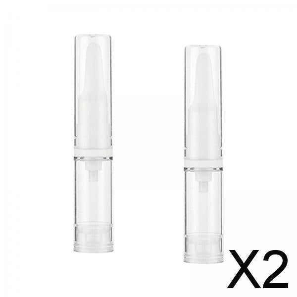 2x2x Travel Press Pump Bottles Foundations Makeup Lotion Vacuum Bottles 10ml