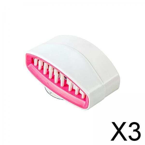 3xCutlery Cleaner Brush Dish Scrubbing Brush for Chopsticks Fork Kitchen Tools Red