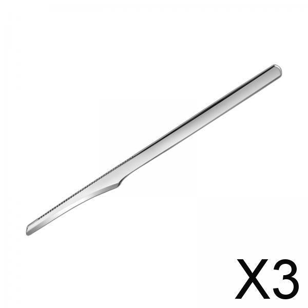 3xPedicure Knife Dead Skin Corn Foot Callus Remover Foot Scrubber foot Pedicure Silver 1Pcs