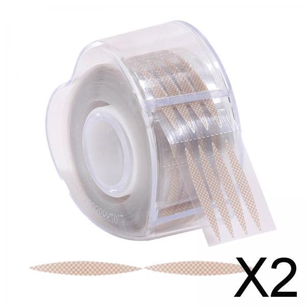 2x600Pcs Self Adhesive Double Eyelid Sticker Tape Eye Lift Tapes Waterproof Olive Shape